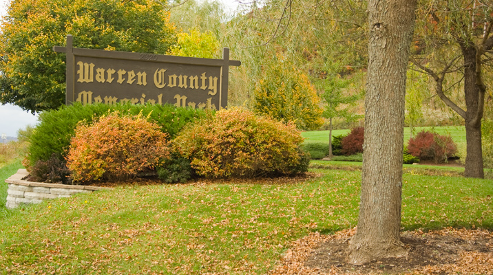 Warren County Memorial Park sign