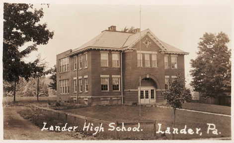 Postcard - Lander High School