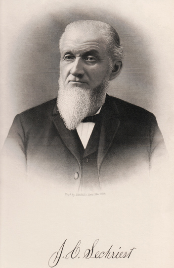 Engraving of John Christian Sechriest