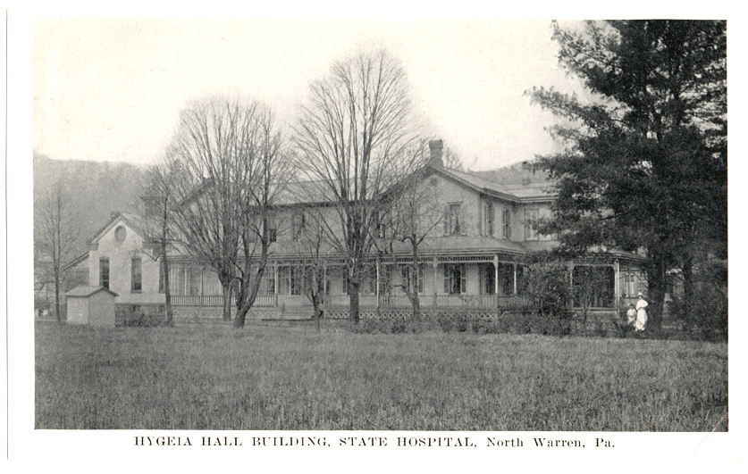 Postcard of State Hospital, Warren