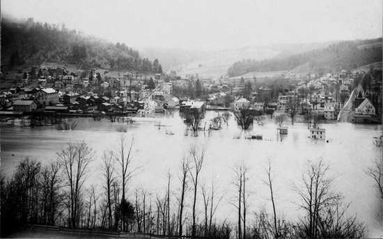 Tidioute, flooded